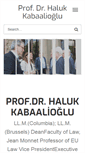 Mobile Screenshot of halukkabaalioglu.com